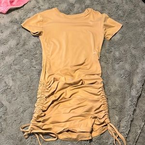 Ruched t-shirt dress